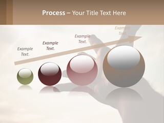 A Person Holding Their Hand Up To The Sky PowerPoint Template