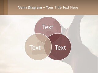 A Person Holding Their Hand Up To The Sky PowerPoint Template