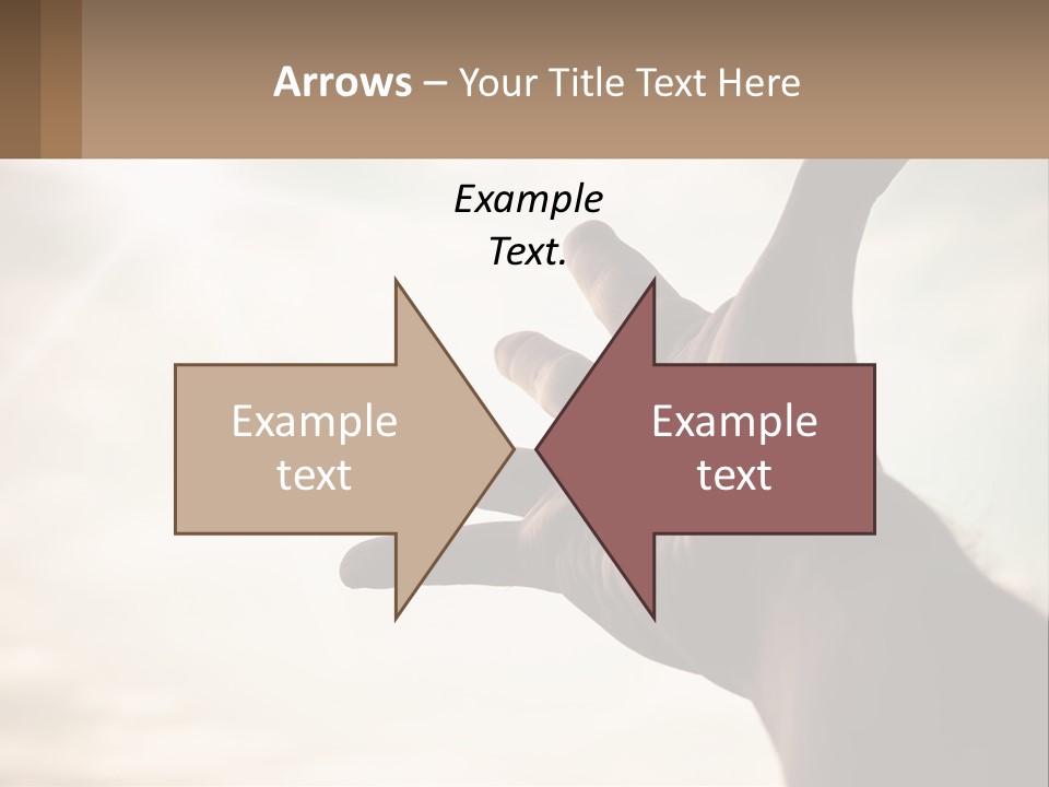 A Person Holding Their Hand Up To The Sky PowerPoint Template