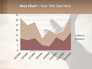 A Person Holding Their Hand Up To The Sky PowerPoint Template