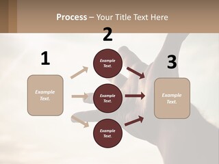 A Person Holding Their Hand Up To The Sky PowerPoint Template