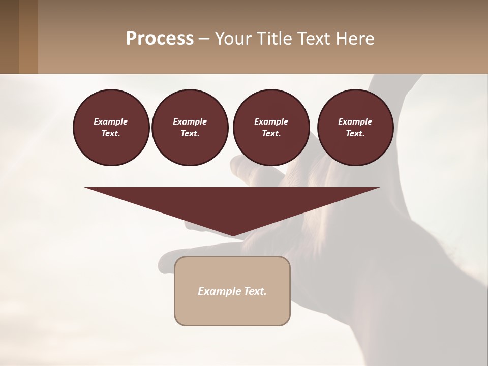 A Person Holding Their Hand Up To The Sky PowerPoint Template