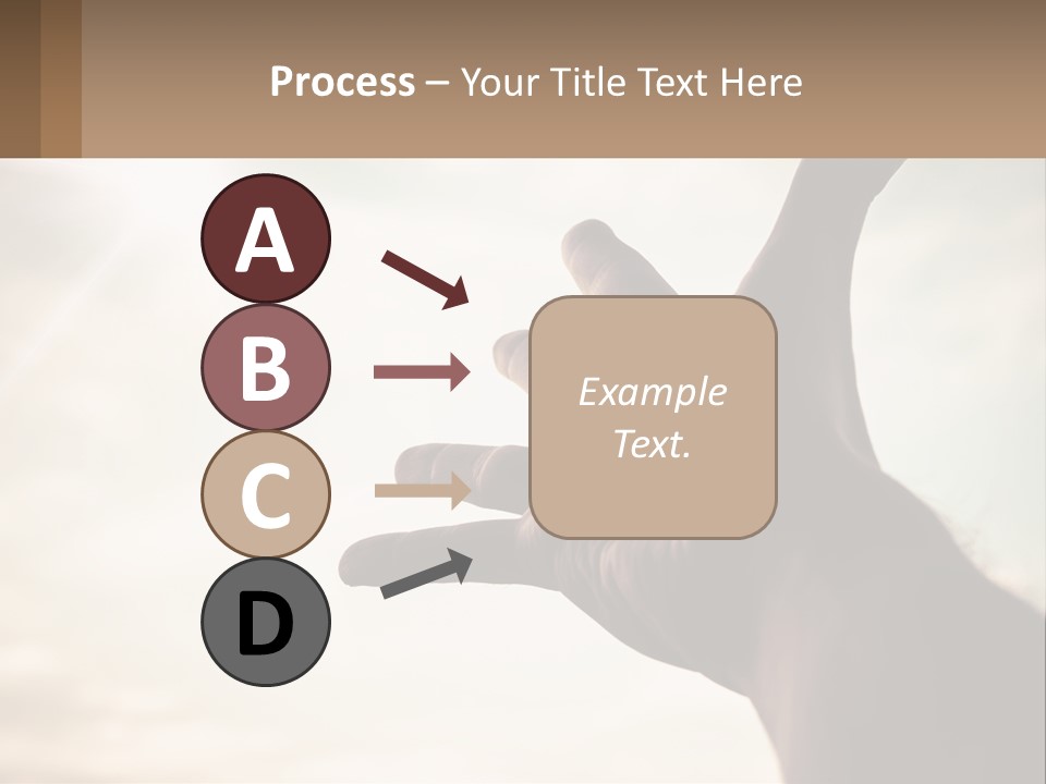 A Person Holding Their Hand Up To The Sky PowerPoint Template