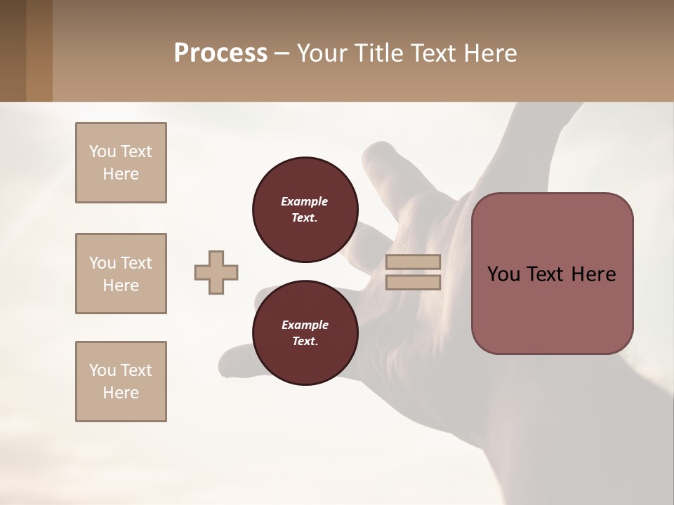 A Person Holding Their Hand Up To The Sky PowerPoint Template