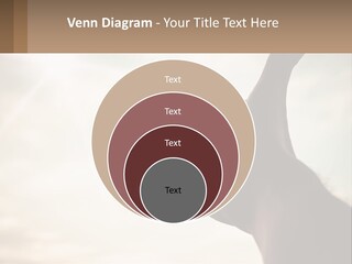 A Person Holding Their Hand Up To The Sky PowerPoint Template