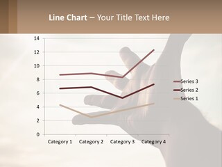 A Person Holding Their Hand Up To The Sky PowerPoint Template
