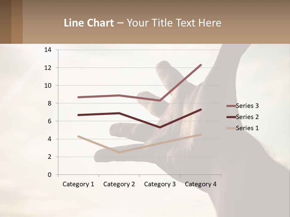 A Person Holding Their Hand Up To The Sky PowerPoint Template