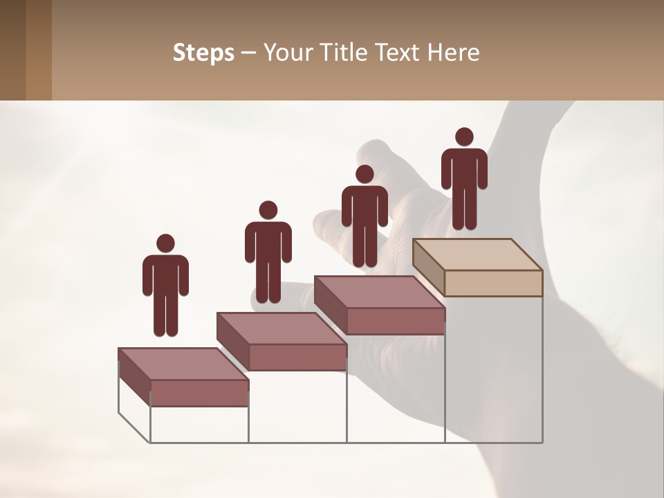 A Person Holding Their Hand Up To The Sky PowerPoint Template