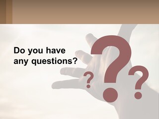 A Person Holding Their Hand Up To The Sky PowerPoint Template
