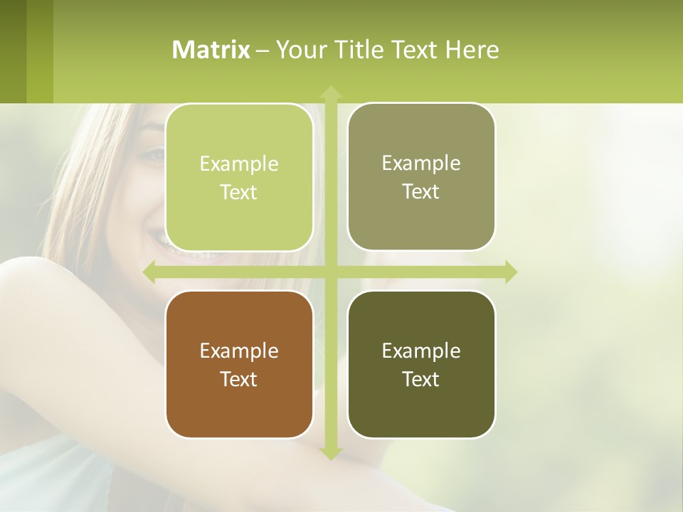 A Woman Giving A Thumbs Up With A Green Background PowerPoint Template