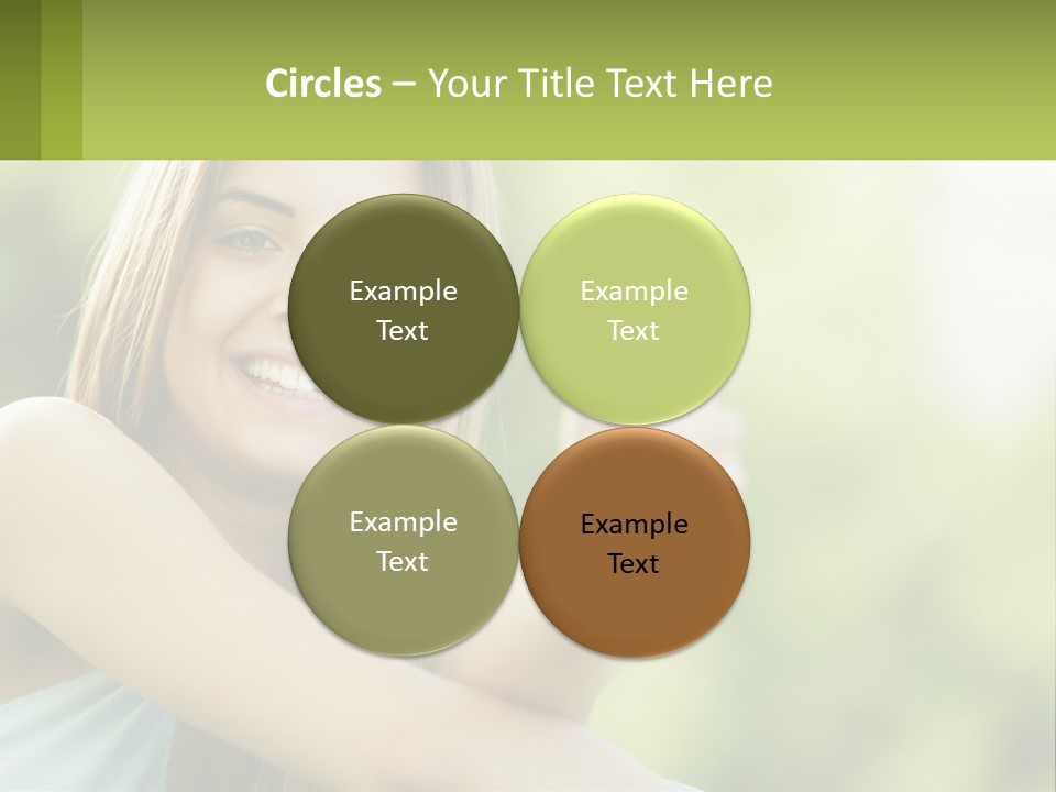 A Woman Giving A Thumbs Up With A Green Background PowerPoint Template