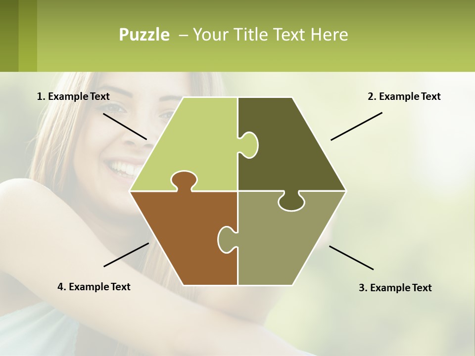 A Woman Giving A Thumbs Up With A Green Background PowerPoint Template