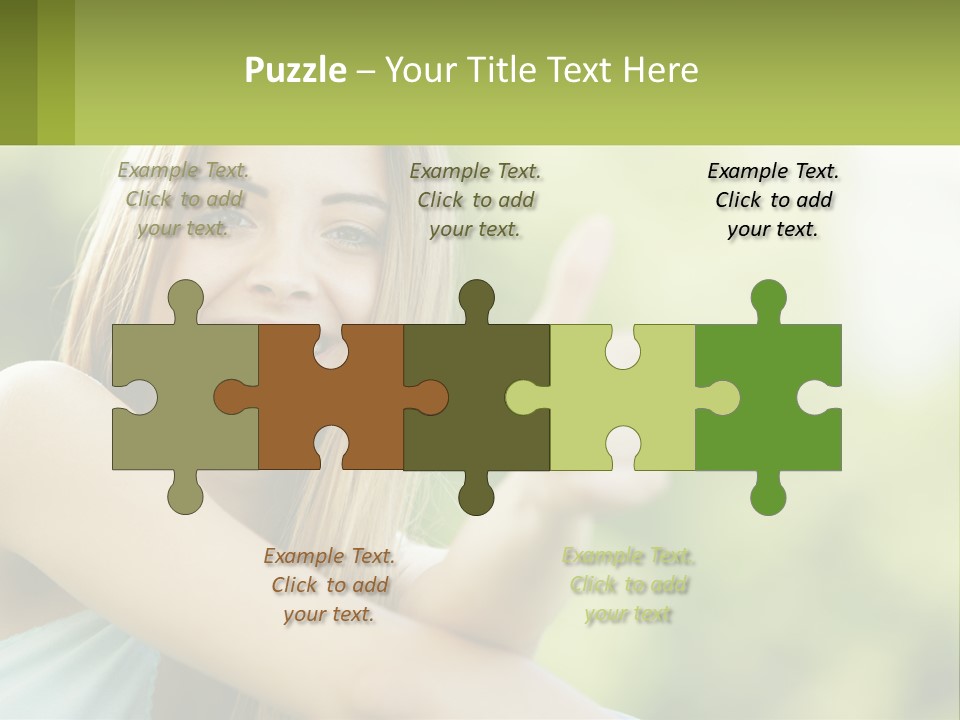 A Woman Giving A Thumbs Up With A Green Background PowerPoint Template