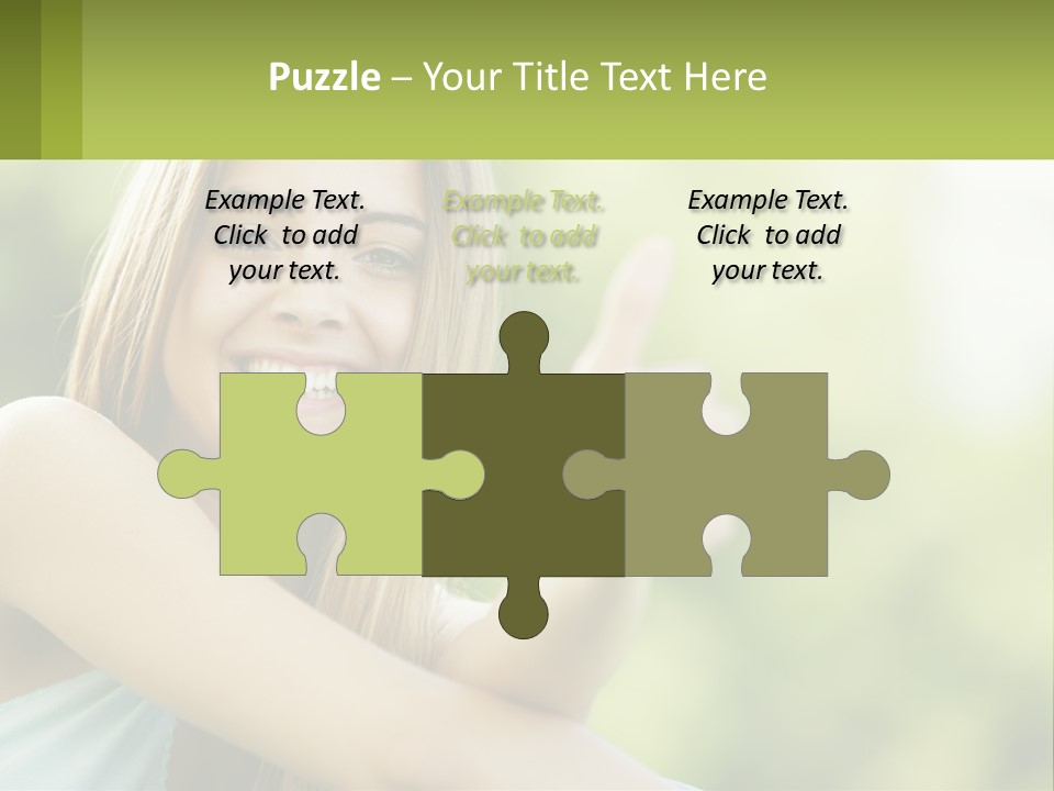 A Woman Giving A Thumbs Up With A Green Background PowerPoint Template