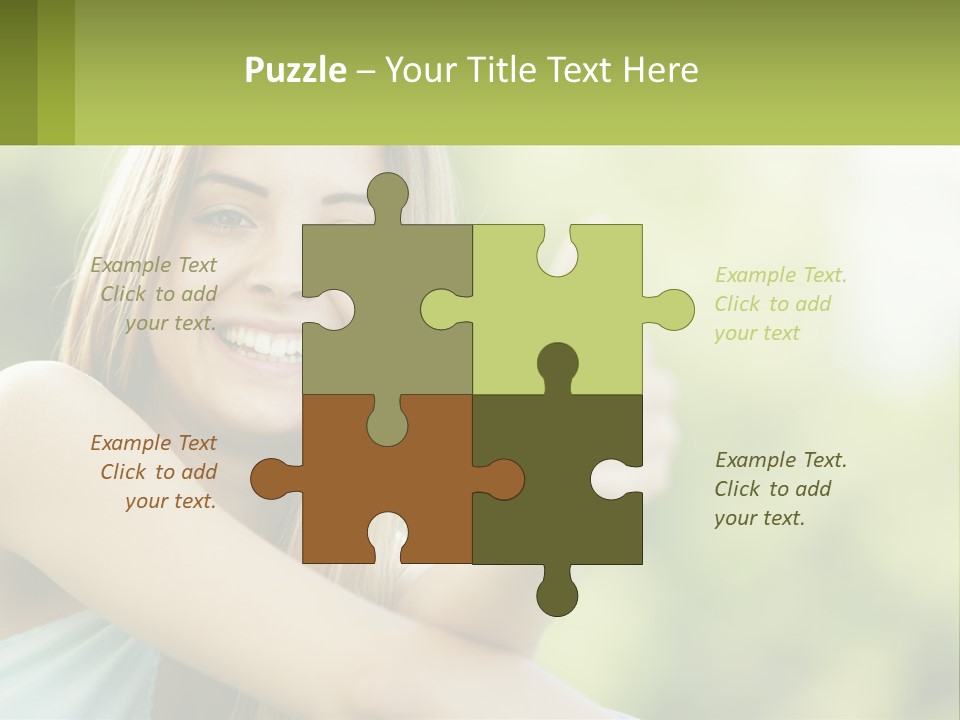 A Woman Giving A Thumbs Up With A Green Background PowerPoint Template