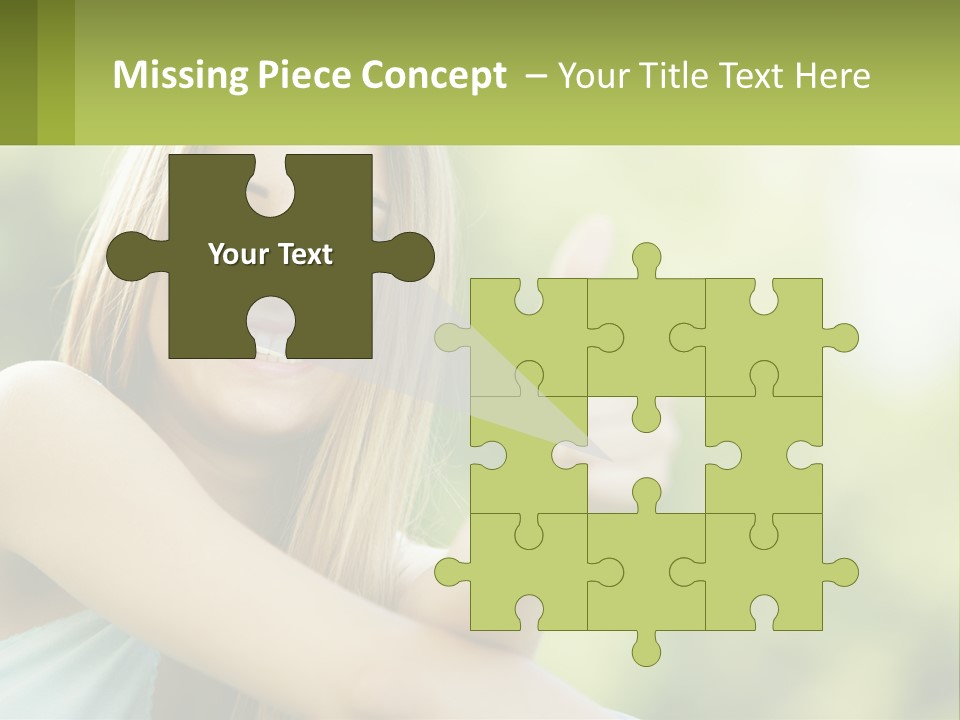 A Woman Giving A Thumbs Up With A Green Background PowerPoint Template