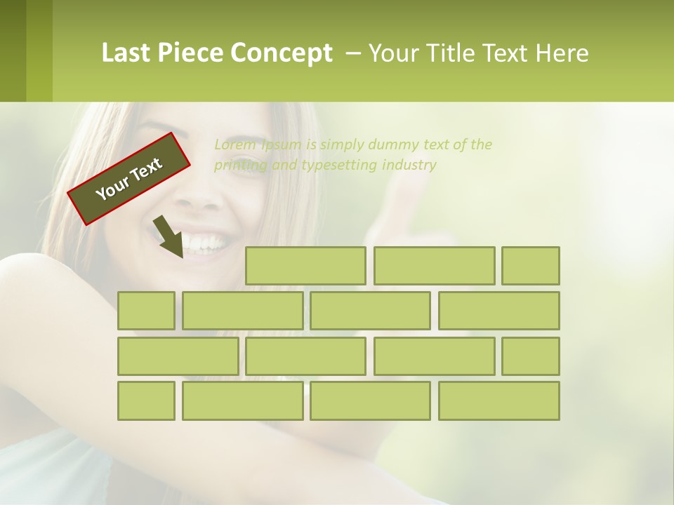 A Woman Giving A Thumbs Up With A Green Background PowerPoint Template