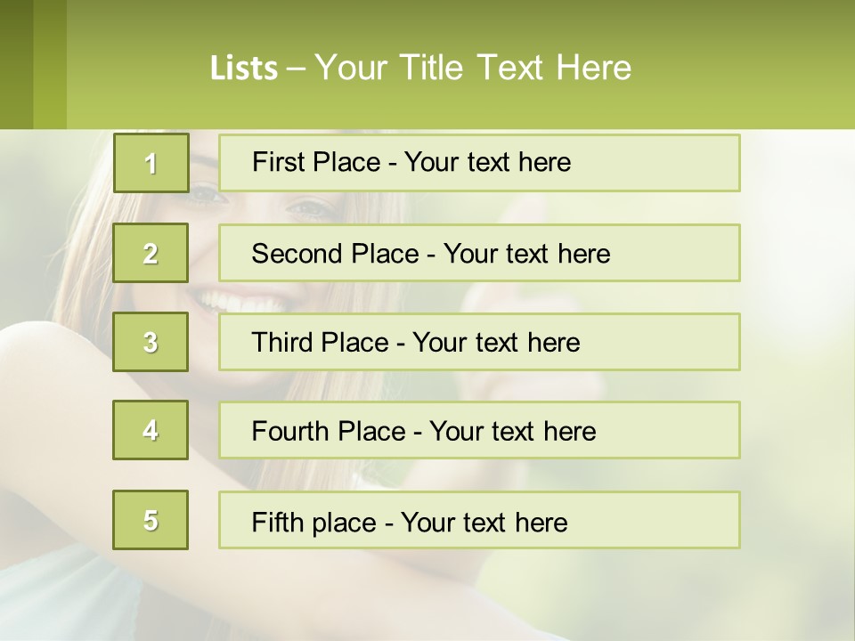 A Woman Giving A Thumbs Up With A Green Background PowerPoint Template