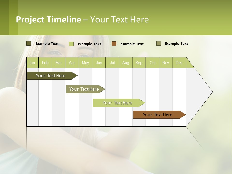 A Woman Giving A Thumbs Up With A Green Background PowerPoint Template
