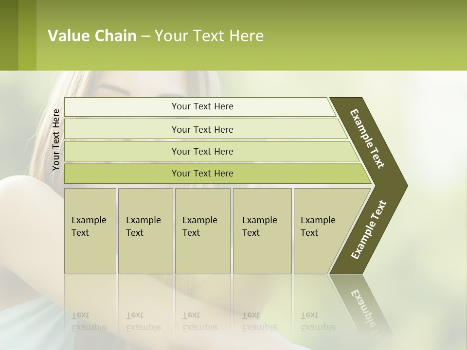 A Woman Giving A Thumbs Up With A Green Background PowerPoint Template