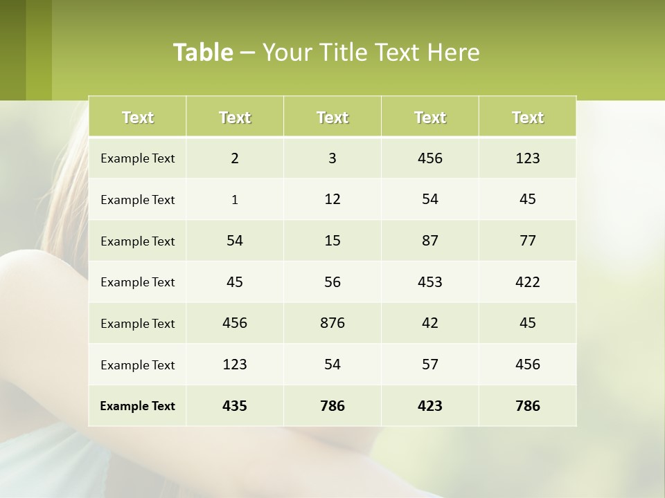 A Woman Giving A Thumbs Up With A Green Background PowerPoint Template