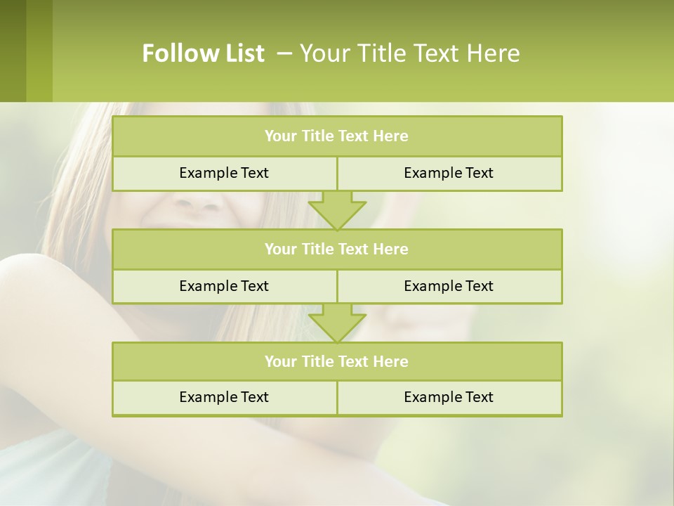 A Woman Giving A Thumbs Up With A Green Background PowerPoint Template