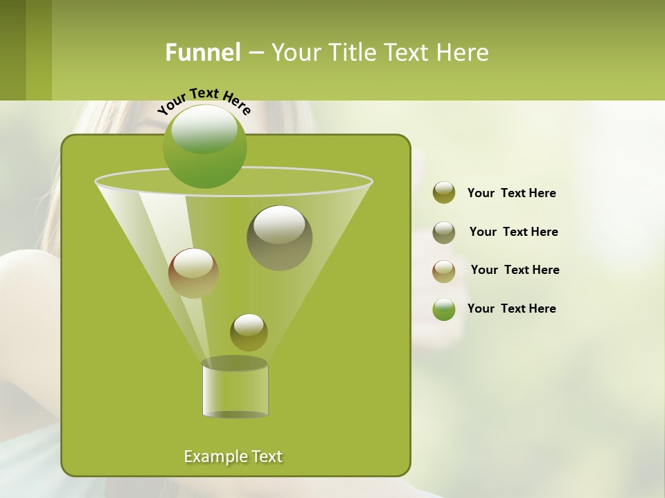 A Woman Giving A Thumbs Up With A Green Background PowerPoint Template