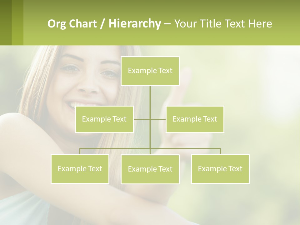 A Woman Giving A Thumbs Up With A Green Background PowerPoint Template
