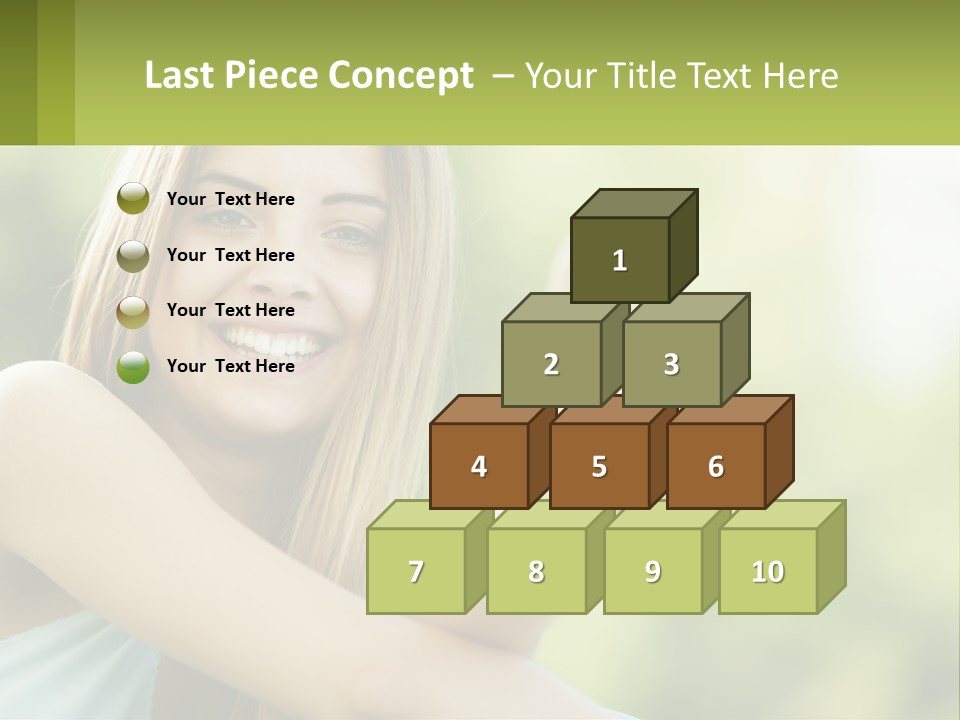 A Woman Giving A Thumbs Up With A Green Background PowerPoint Template