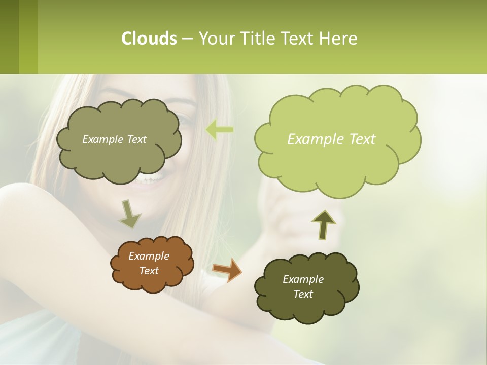 A Woman Giving A Thumbs Up With A Green Background PowerPoint Template