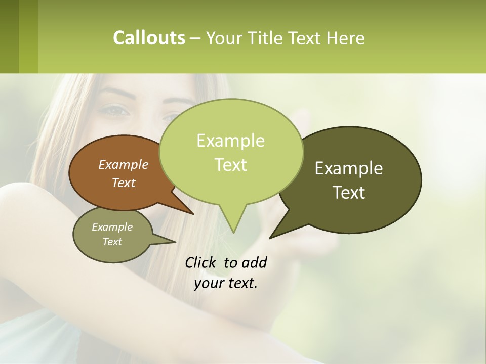 A Woman Giving A Thumbs Up With A Green Background PowerPoint Template