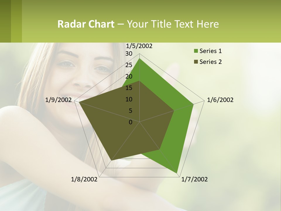 A Woman Giving A Thumbs Up With A Green Background PowerPoint Template