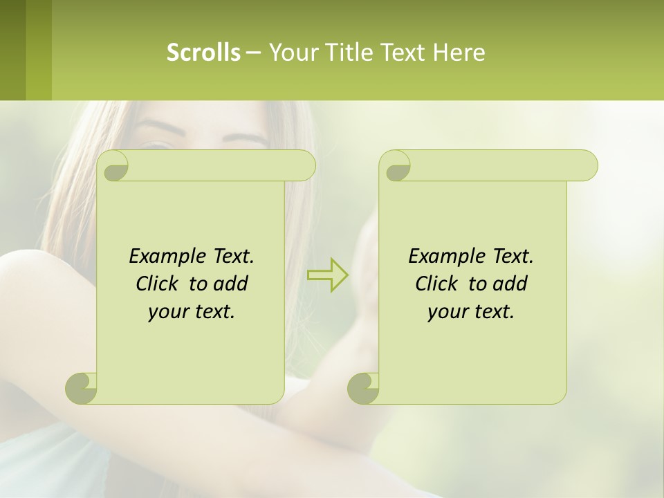 A Woman Giving A Thumbs Up With A Green Background PowerPoint Template