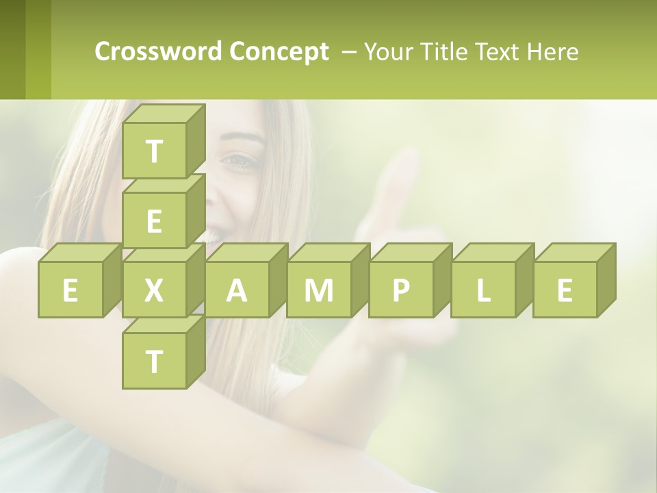 A Woman Giving A Thumbs Up With A Green Background PowerPoint Template