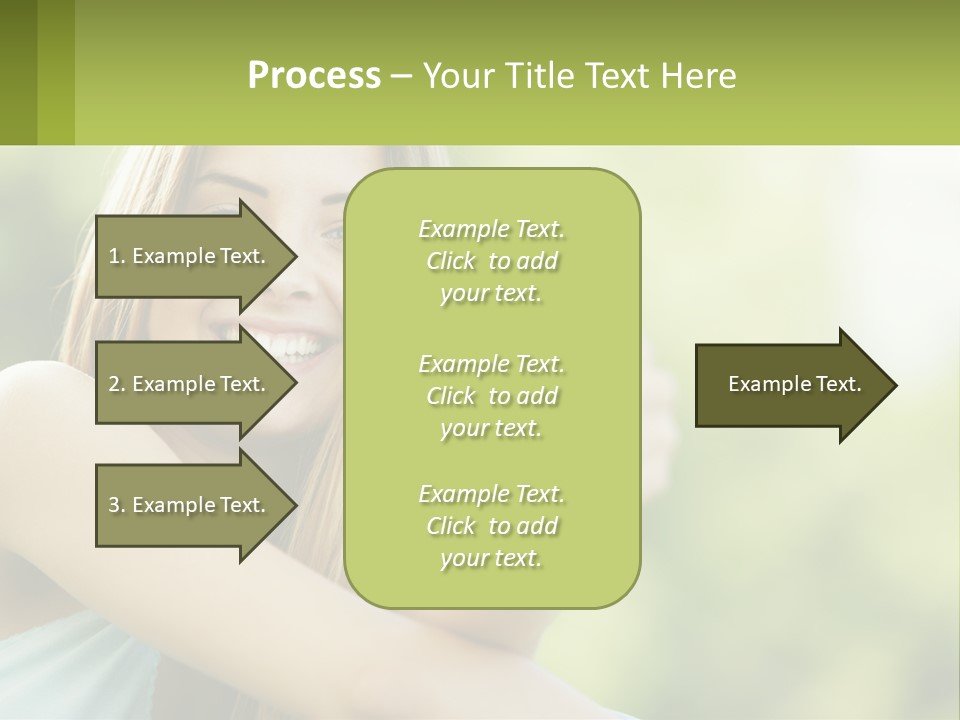 A Woman Giving A Thumbs Up With A Green Background PowerPoint Template