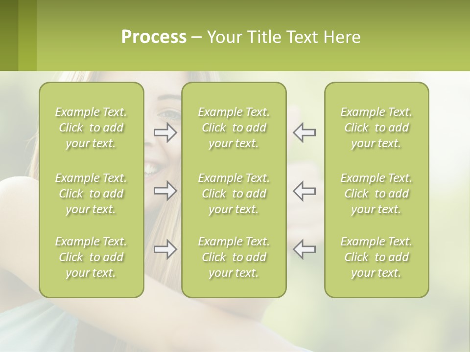 A Woman Giving A Thumbs Up With A Green Background PowerPoint Template