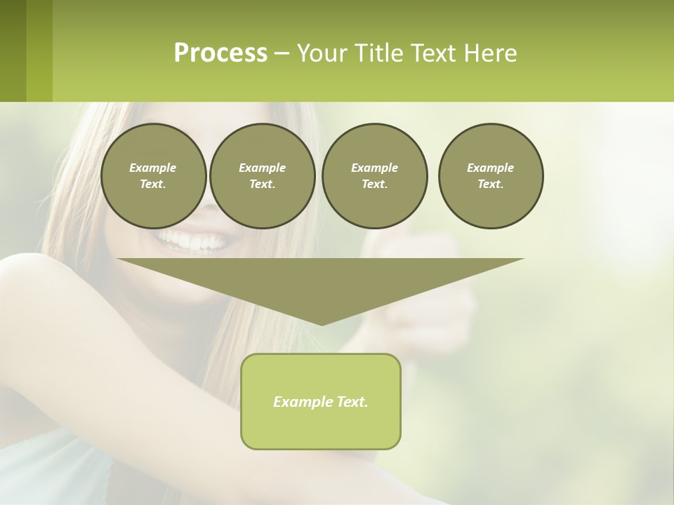 A Woman Giving A Thumbs Up With A Green Background PowerPoint Template