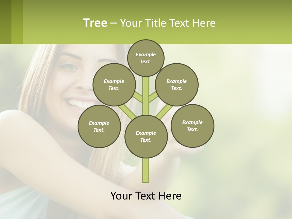 A Woman Giving A Thumbs Up With A Green Background PowerPoint Template