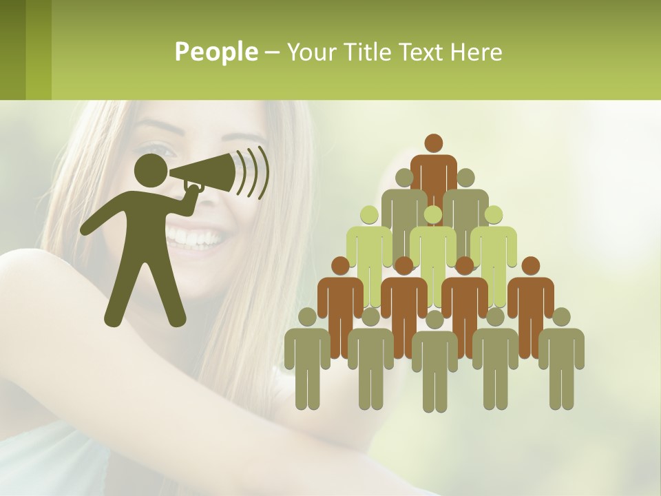 A Woman Giving A Thumbs Up With A Green Background PowerPoint Template
