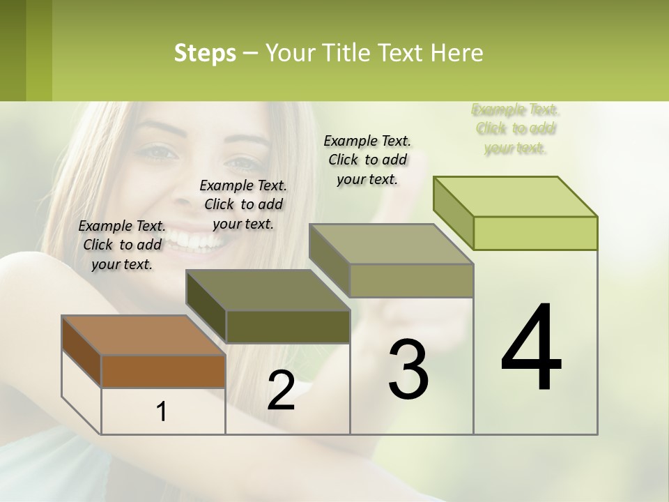 A Woman Giving A Thumbs Up With A Green Background PowerPoint Template