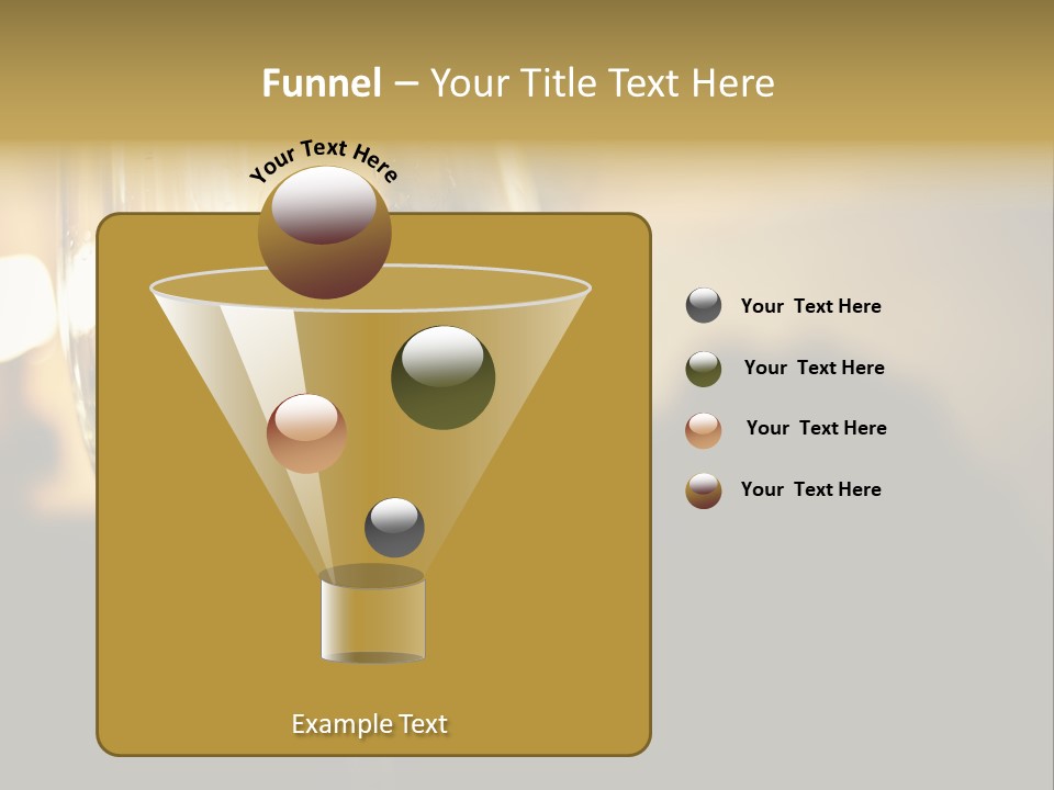 A Glass Of White Wine On A Table PowerPoint Template