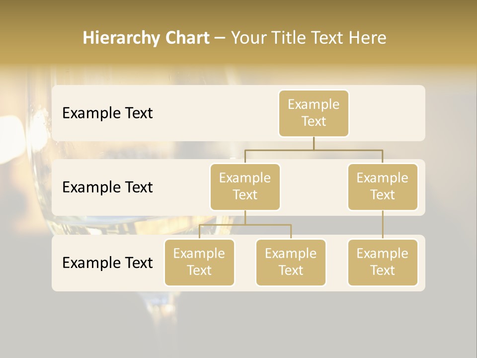 A Glass Of White Wine On A Table PowerPoint Template
