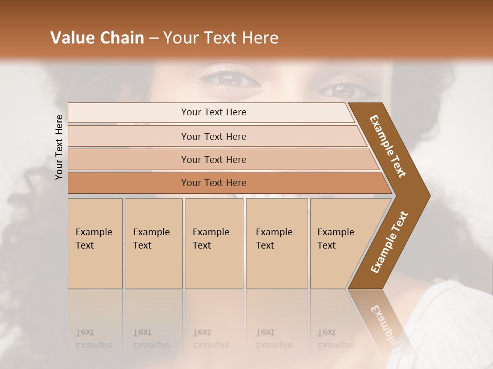 A Woman With Curly Hair Is Smiling For The Camera PowerPoint Template