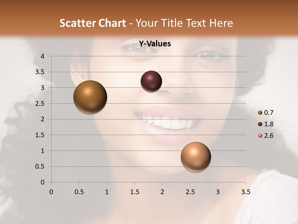 A Woman With Curly Hair Is Smiling For The Camera PowerPoint Template