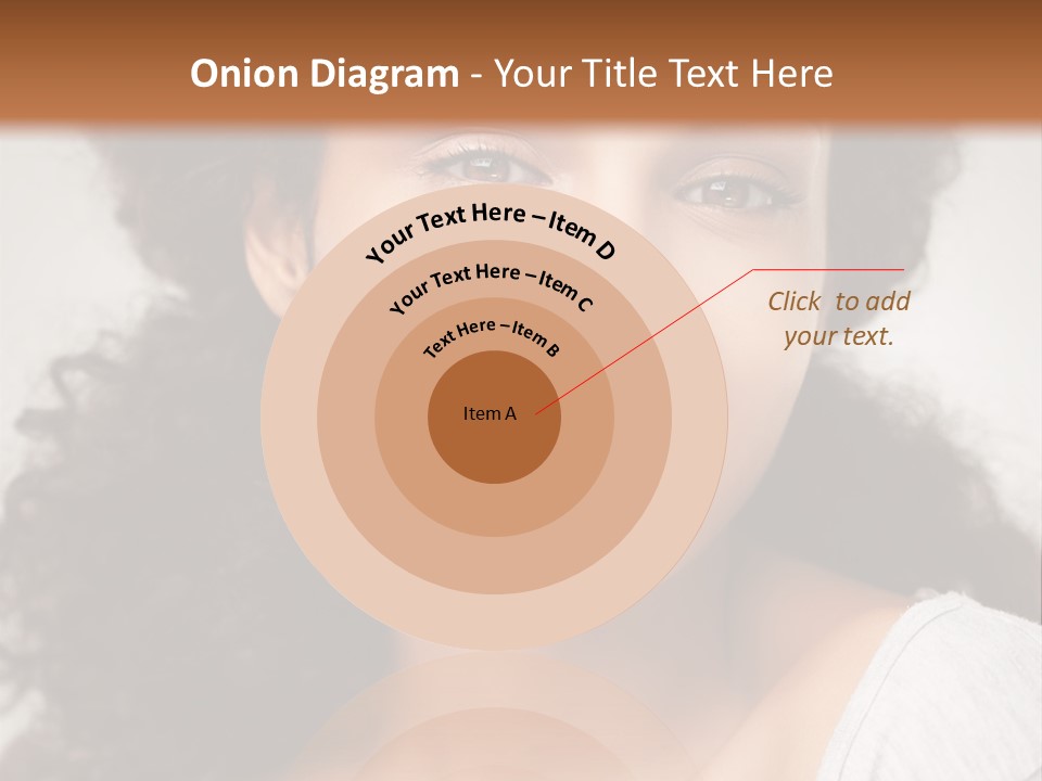 A Woman With Curly Hair Is Smiling For The Camera PowerPoint Template