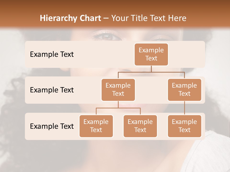 A Woman With Curly Hair Is Smiling For The Camera PowerPoint Template