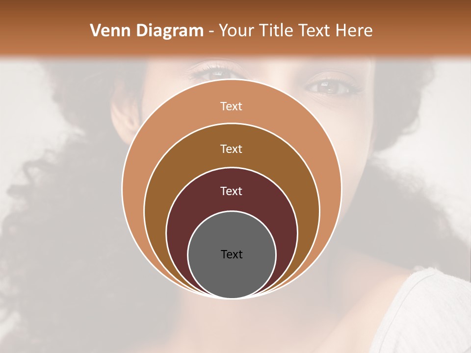 A Woman With Curly Hair Is Smiling For The Camera PowerPoint Template