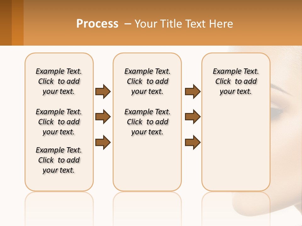 A Beautiful Woman With Makeup On Her Face PowerPoint Template