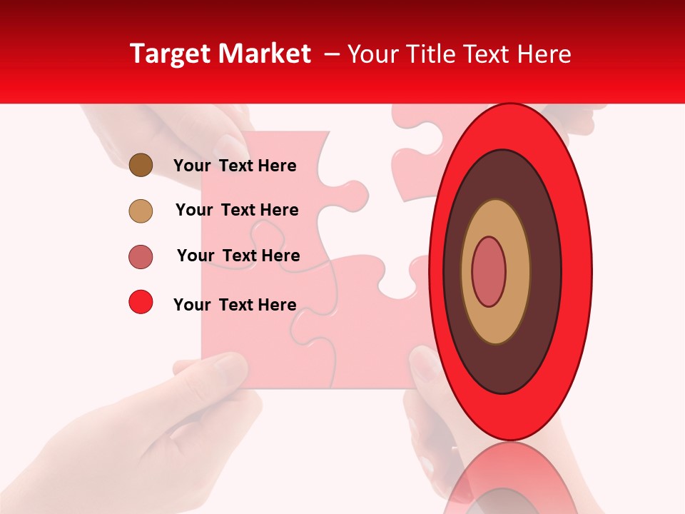 Two Hands Holding A Piece Of A Puzzle PowerPoint Template