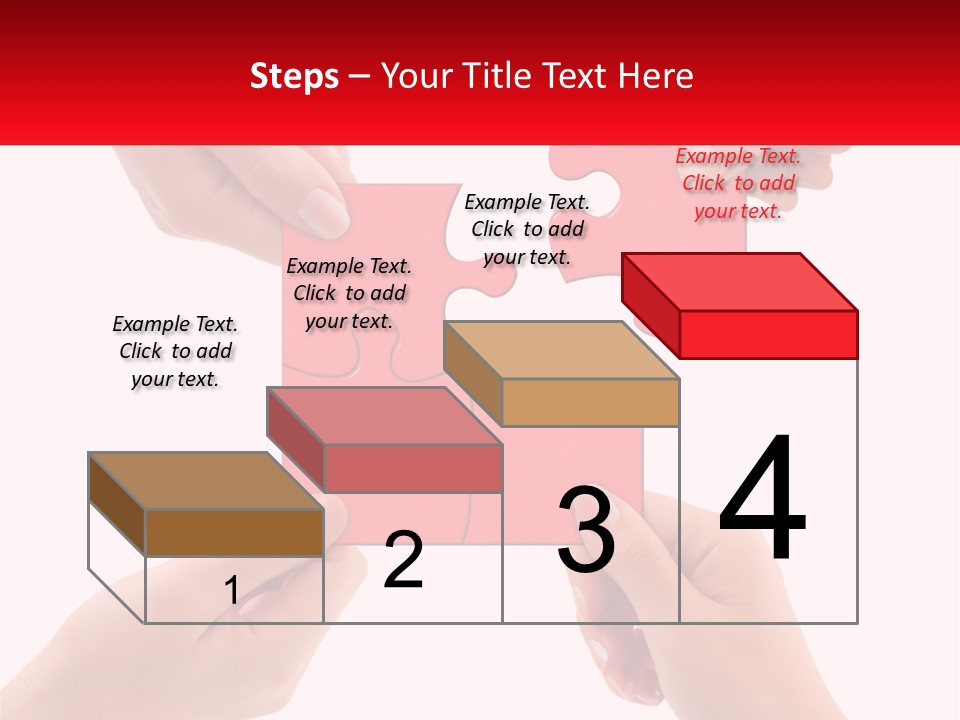 Two Hands Holding A Piece Of A Puzzle PowerPoint Template